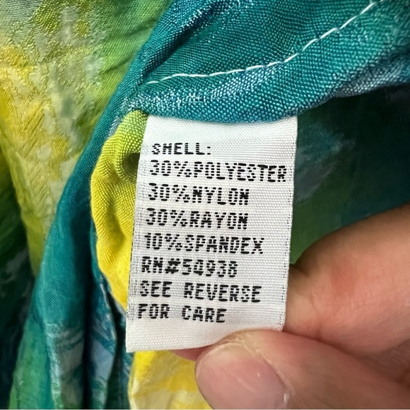 Appraisal One Size Multicolor Smocked Strapless Tie Dye Resort Wear Midi Dress - Picture 8 of 10